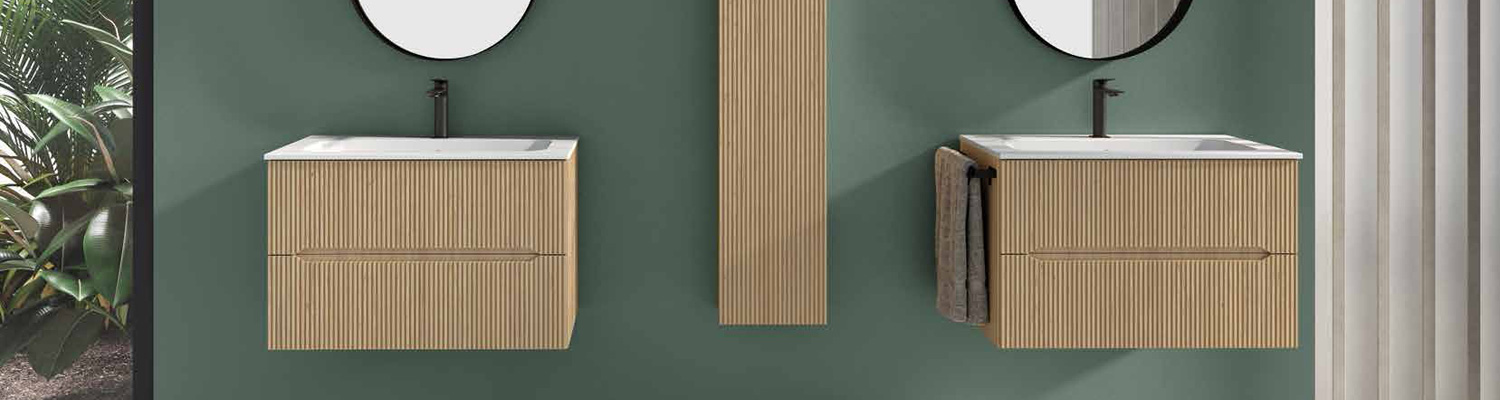 stile canneté anche in bagno